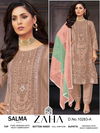 Salma Vol 1 By Zaha Heavy Embroidery Organza Pakistani Suits Wholesale Shop In Surat